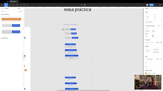 Buenas prácticas con componentes. Cómo informar de variants no aplicables en Figma смотреть онлайн