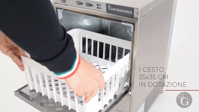 Lavabicchieri Professionale Elettronica Mod.GLASS3500 | Gastrodomus смотреть онлайн