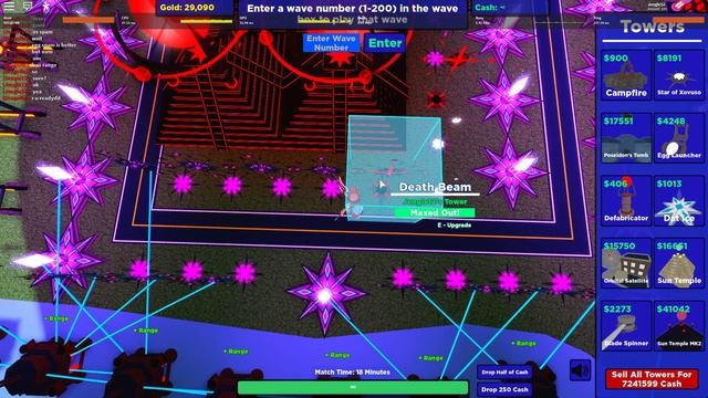 50 Thanoses Crashed my Roblox Game!!! (Cube Defense Wave 250) смотреть онлайн