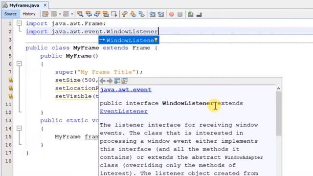 #2,Java AWT - Closing a Frame by WindowListener | Java GUI in Amharic | የጃቫ ስልጠና በአማርኛ | ET Comp смотреть онлайн