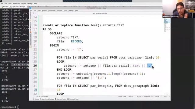 PostgreSQL: Retornando 2 (o más) Set de Datos desde una Función смотреть онлайн