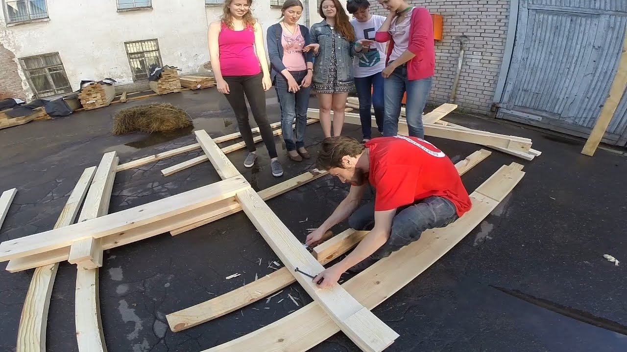 Древолюция 2016 [день 9-10, строим полным ходом] - практикум деревянной современной архитектуры смотреть онлайн