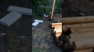чем обработать бревна столбики для забора, 2 часть