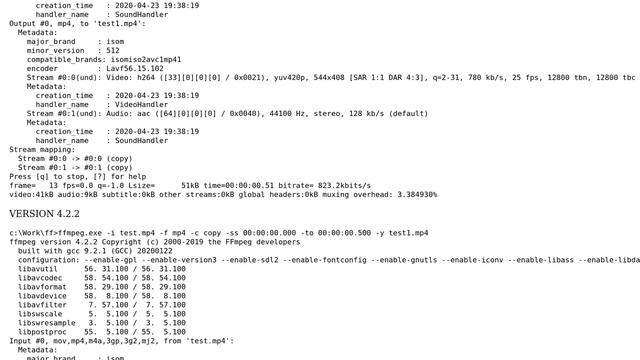 Newer version of ffmpeg does not output playable file смотреть онлайн