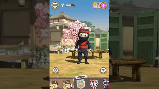 Игра мультик приключение Clumsy Ninja trampoline fail обзор 2 смотреть онлайн