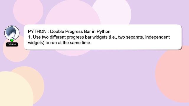PYTHON : Double Progress Bar in Python смотреть онлайн