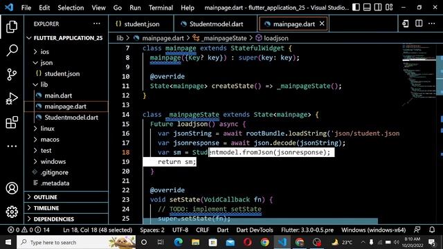 Lecture No 2|Assets Json File to Flutter ma Use kisa kra|Local Api fetch in flutter code in video смотреть онлайн