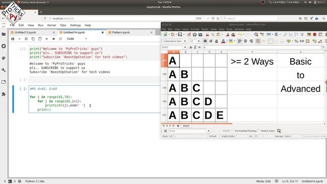 Python Pattern Program - Print Characters in Triangle Shape in Python | Python Character Pattern 6 смотреть онлайн