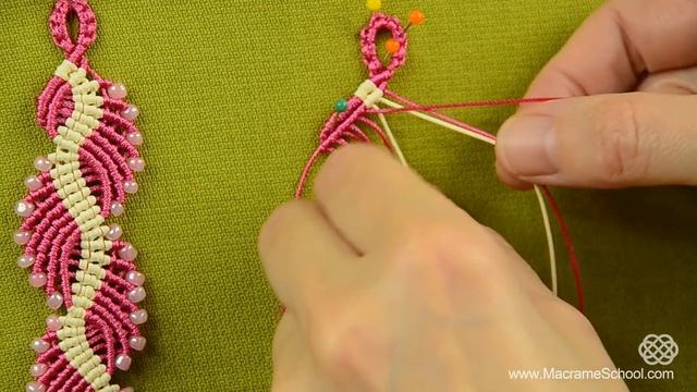 Wavy Lagoon - Macramé Bracelet Tutorial | Macrame School