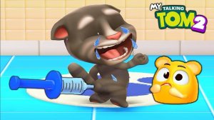 Мой Говорящий Том 2 Наш Питомцем ЗАБОЛЕЛ ДЕЛАЕМ УКОЛЬЧИК НОВАЯ ИГРА про Тома Talking Tom 2