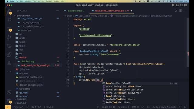 [Backend #54] Implement background worker in Go with Redis and asynq смотреть онлайн