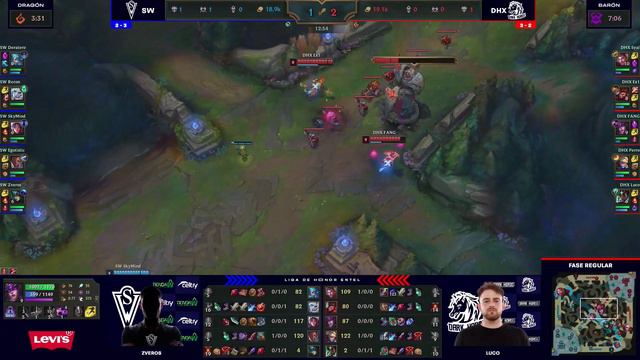 SW VS DHX - JORNADA 6 - LIGA DE HONOR ENTEL - CLAUSURA 2022 - LEAGUE OF LEGENDS смотреть онлайн
