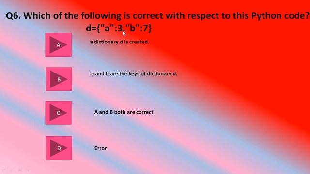 Quiz on DICTIONARY in PYTHON for Computer Sc. and IP Class XI / XII-Dictionary in PYTHON смотреть онлайн