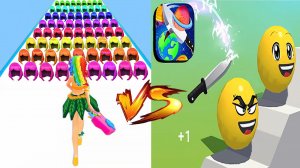Мобильные игры Slice It All и Hair Challenge прохождение, геймплей и новые уровни для Android и iOS
