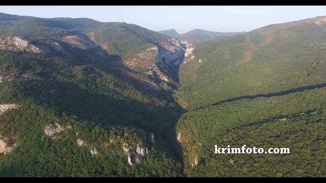 Большой каньон Крыма 2015 часть 3 с высоты птичьего полета смотреть онлайн