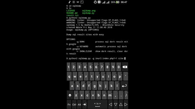 Run Sqldump on Termux ( no root ) смотреть онлайн