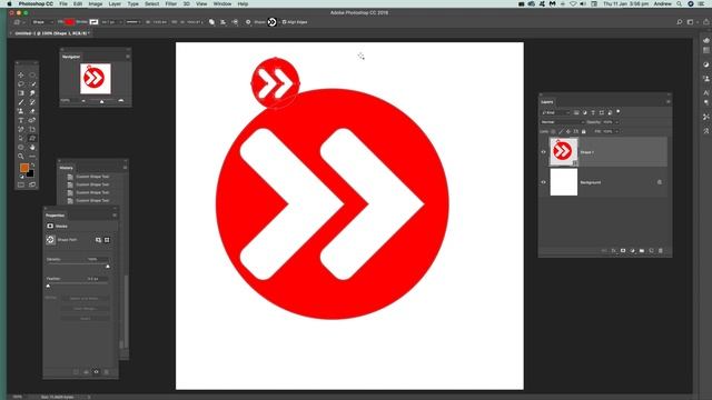 How to combine shapes in Photoshop tutorial смотреть онлайн