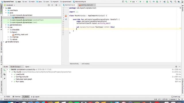 #3 Dynamic TextView in Android Kotlin смотреть онлайн