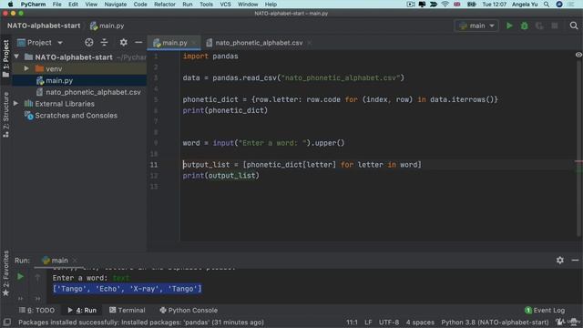Code Exercise_Exception Handling in the NATO Phonetic Alphabet Project | Python Pro Bootcamp смотреть онлайн