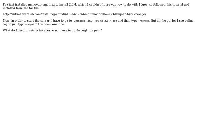 DevOps & SysAdmins: starting mongodb outside of path (2 Solutions!!) смотреть онлайн
