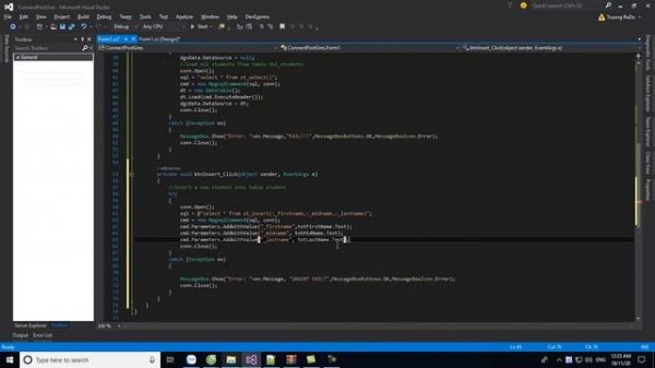 How to connect C# with PostGres Database