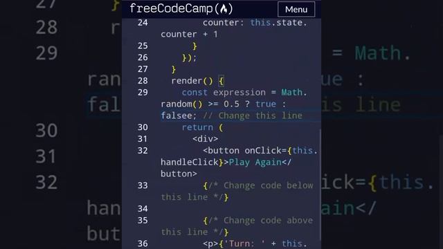 Render conditionally from props| freeCodeCamp basic React|React tutorial for beginners смотреть онлайн