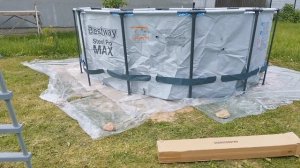 Распаковка — Каркасный бассейн Bestway Steel Pro Max
