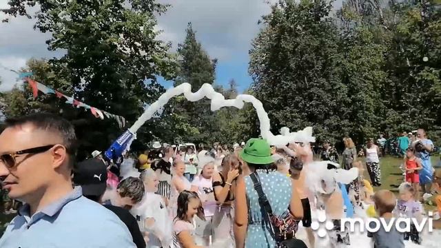 День посёлка Юрино👍 Шереметевский парк😁 Мыльно-Пенная Дискотека для детей.😂🚶♀️🧚♀️🧚♂️ смотреть онлайн