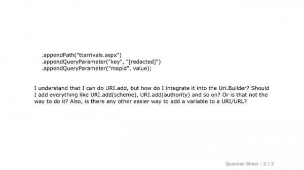 Android : Use URI builder in Android or create URL with variables