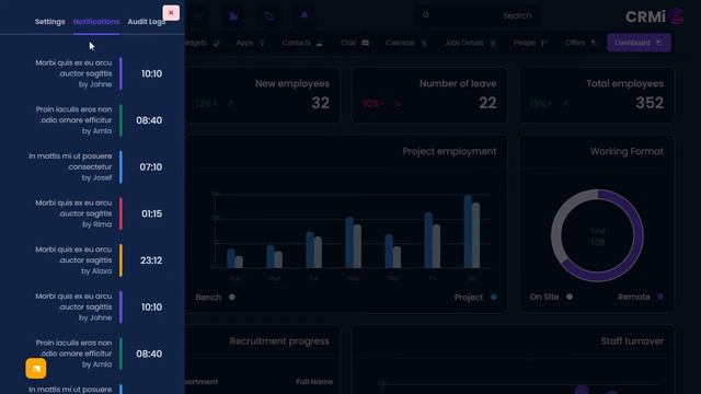 HRM Dashboard Bootstrap 5 Admin Template with Dark RTL Theme смотреть онлайн