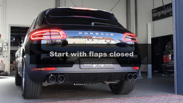 Porsche Macan 2.0l R4 cat-back flap exhaust system by Cargraphic смотреть онлайн