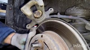 Профилактика заднего суппорта Киа Рио 3 (2013)