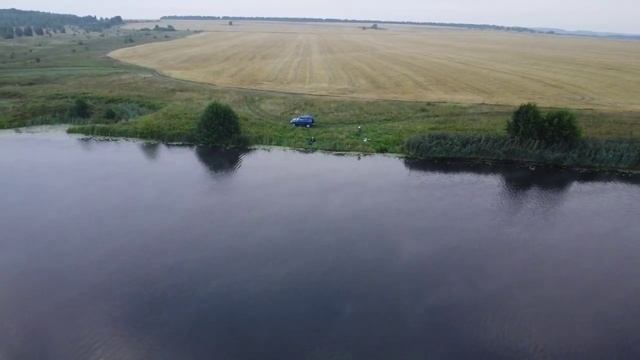 DJI MINI 2. Полёт над Проней во время рыбалки.
