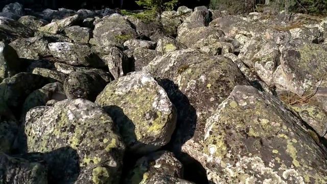 Курумник (каменная река) у деревни Отнурок (Россия, Башкортостан) смотреть онлайн