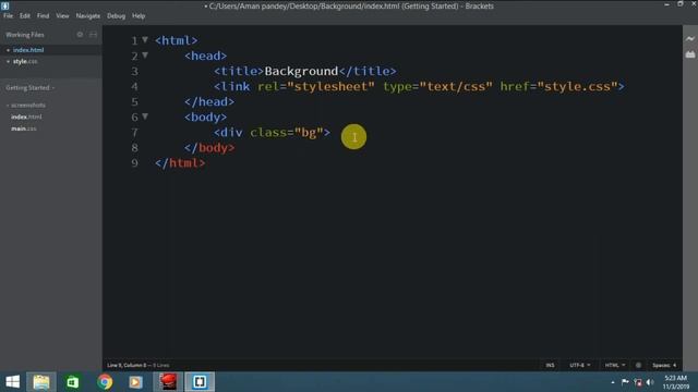 How to set background colour and background image in HTML using CSS смотреть онлайн