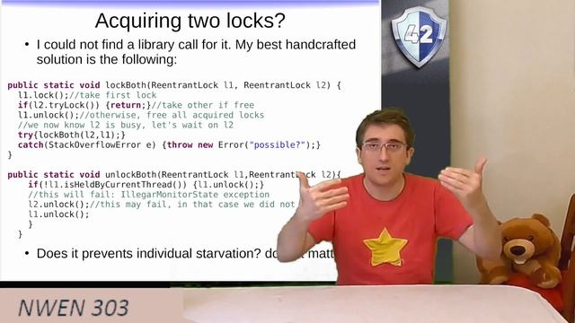 NWEN303 Lect12: Other kinds of locks and locking programming patterns смотреть онлайн