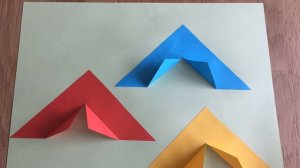 Детская аппликация - палатки туристов