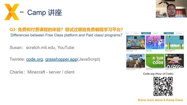 Differences coding courses between Python, C++, Java, and HTML?X-Camp Academy No.10 Education Forum смотреть онлайн