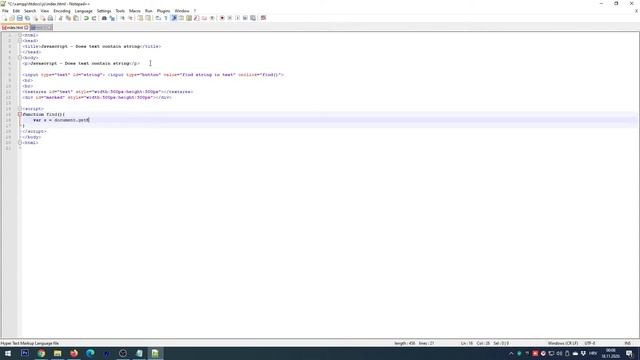 Javascript - Does Text Contain String смотреть онлайн