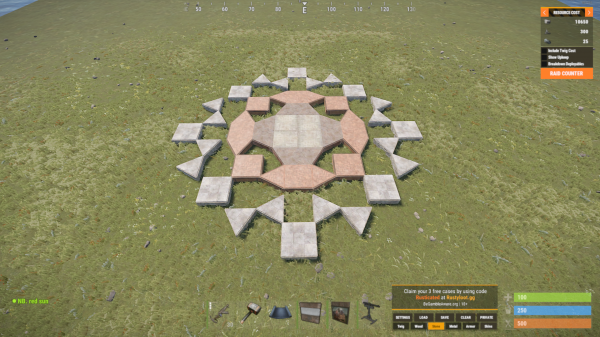 RUST 6 players base concept