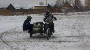 Дрифт на Урале с коляской. Зима пришла!