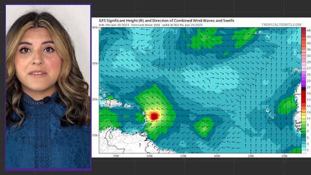 Rare June Tropical Storm Bret Heading for the Caribbean смотреть онлайн