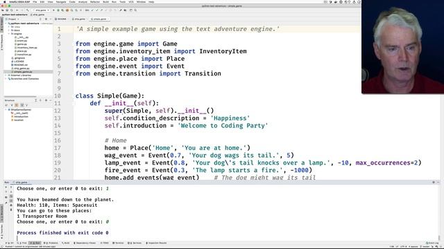 Python Text Adventure Game Engine and Sample Games смотреть онлайн