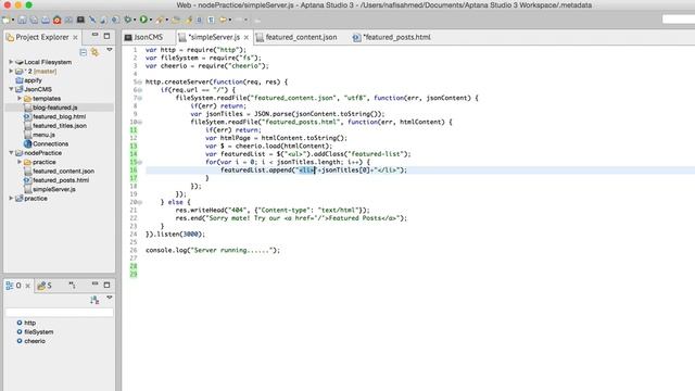 NodeJS | Web Application with JQuery & JSON 17 | Part-27 смотреть онлайн
