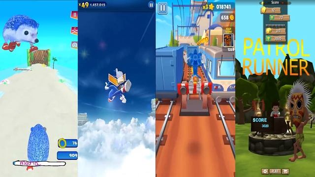 Sonic Dash - Movie Sonic vs Real Life Hedgehog vs Sonic Boom in Subway Surfers Paw Patrol Ryder Run смотреть онлайн