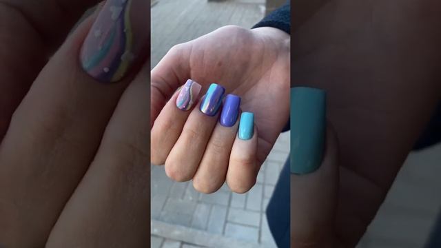 Радужный маникюр от LeraNails смотреть онлайн
