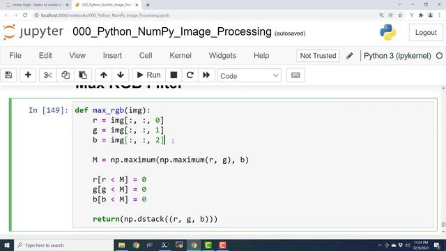 EP14 - Python - NumPy Image Processing - Max RGB FIlter смотреть онлайн