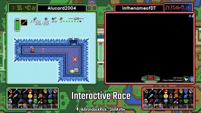 Alucard2004 vs inthenameofDT. ALTTP Randomizer Crowd Control Race (Interactive). смотреть онлайн