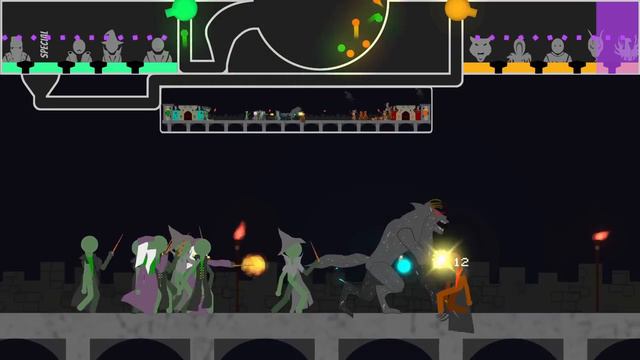 I made an epic battle of wizards! Marble Ragdoll battle in Unity смотреть онлайн