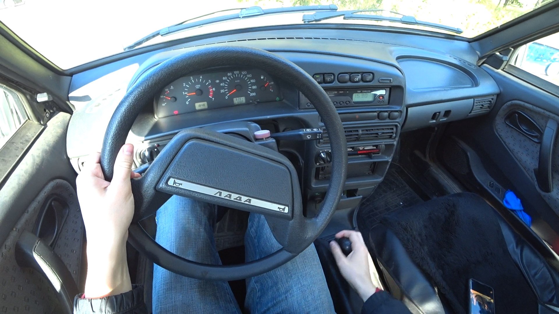 ЕДУ НА ВАЗ 2114 - ВИД ОТ ПЕРВОГО ЛИЦА смотреть онлайн